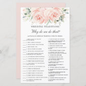 ソフトエレガント赤面フローラ結婚の伝統ゲーム (正面/裏面)