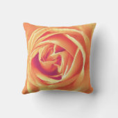 ソフトオレンジバラプリント クッション (裏面)