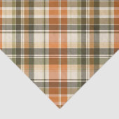 ソフトオレンジ、グリーン&クリームプレイド 薄葉紙 (詳細)