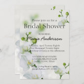 ソフトオーキエレガントッドシャワー招待状 (正面/裏面)