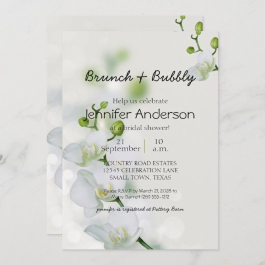 ソフトオーキエレガントッドブライダルブランチ (正面/裏面)