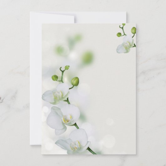 ソフトオーキエレガントッド婚約パーティ招待状 (裏面)