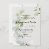 ソフトオーキエレガントッド婚約パーティ招待状 (正面)