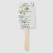 ソフトオーキエレガントッド結婚式 プログラム ハンドファン (裏面)