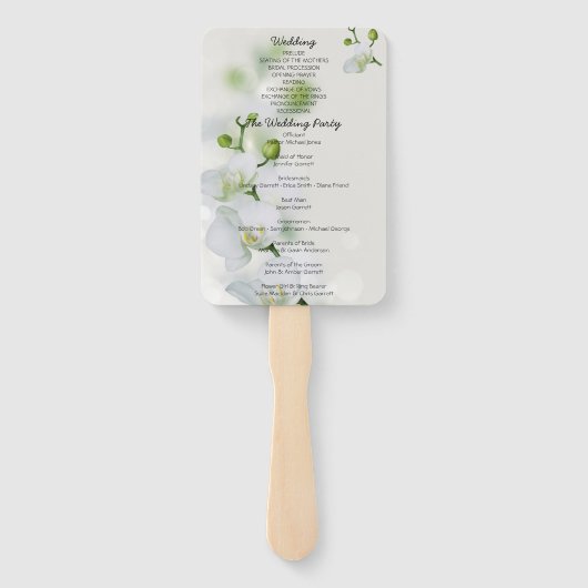 ソフトオーキエレガントッド結婚式 プログラム ハンドファン (裏面)