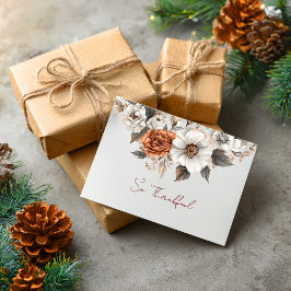 ソフトオータムブルームズカード　とても感謝しています カード