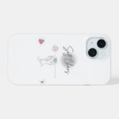 ソフトカオス - ミニマルな美学 iPhoneケース iPhone 15ケース (裏面横)