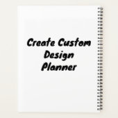 ソフトカスタムカバーを作成、黒い緩和曲線プランナー プランナー手帳 (裏面)