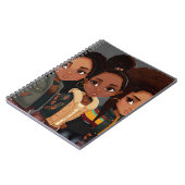 ソフトカバーのスパイラルノートブック ノートブック (左側)