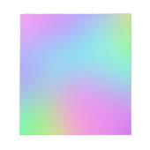 ソフトカラフルグラデーション ノートパッド (正面)