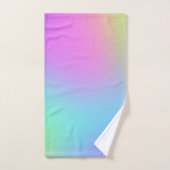 ソフトカラフルグラデーション バスタオルセット (ハンドタオル)