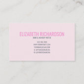 ソフトカラフルデリケート鮮やかパステルレインボー 名刺 (裏面)