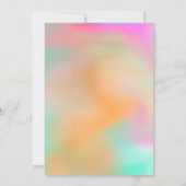 ソフトカラーのグラデーション結婚ミニマリストの呼び出し 招待状 (裏面)