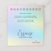 ソフトカラーのホログラフィック背景 ロイヤリティカード (外部開封)