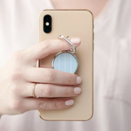 ソフトカラーの縦ストライプパターン デザイン スマートフォンリング