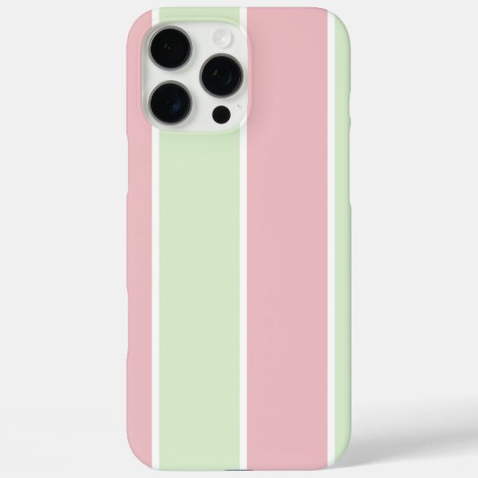 ソフトカラーの縦ストライプパターン デザイン Case-Mate iPhoneケース (裏面)