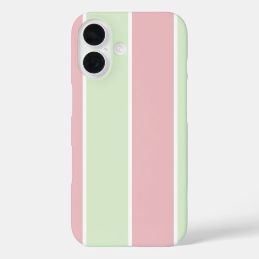 ソフトカラーの縦ストライプパターン デザイン Case-Mate iPhoneケース (裏面)