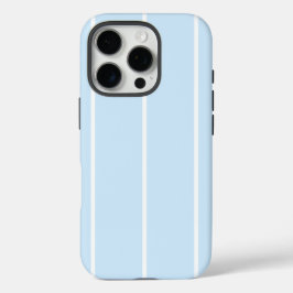 ソフトカラーの縦ストライプパターン デザイン iPhone 16 PROケース