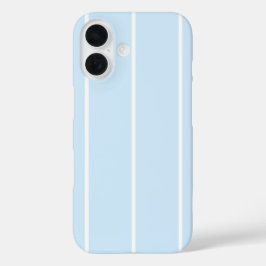 ソフトカラーの縦ストライプパターン デザイン iPhone 16ケース