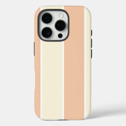 ソフトカラーの縦ストライプパターン デザイン Case-Mate iPhoneケース (裏面)