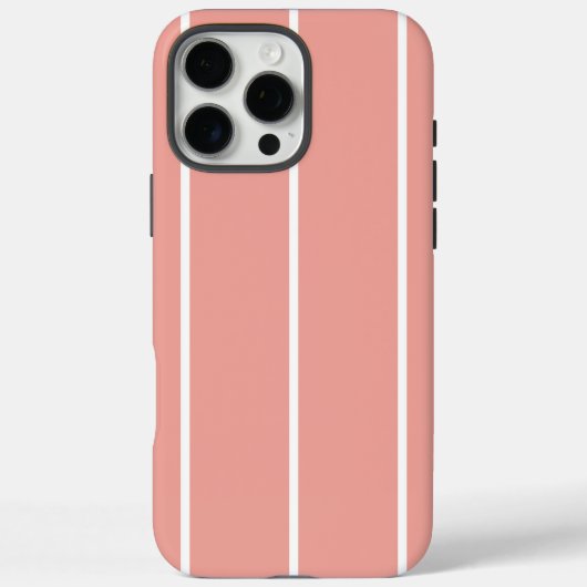 ソフトカラーの縦ストライプパターン デザイン Case-Mate iPhoneケース (裏面)