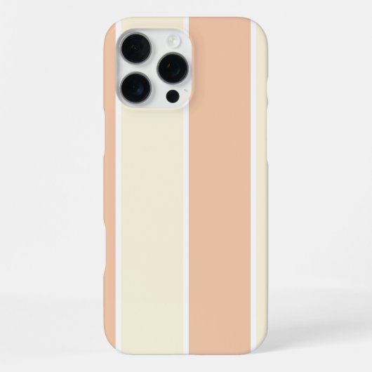 ソフトカラーの縦ストライプパターン デザイン iPhoneケース (裏面)