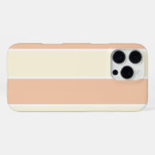 ソフトカラーの縦ストライプパターン デザイン iPhoneケース (裏面横)