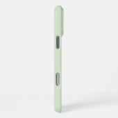 ソフトカラーの縦ストライプパターン デザイン iPhoneケース (右側面)