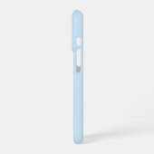 ソフトカラーの縦ストライプパターン デザイン iPhoneケース (左側面)