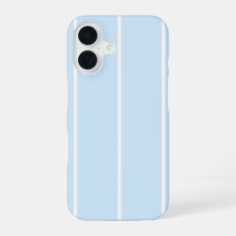 ソフトカラーの縦ストライプパターン デザイン iPhone 16ケース