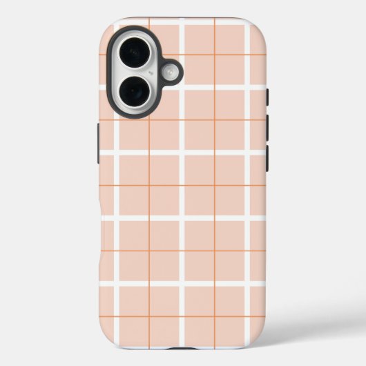 ソフトカラーの縦ストライプパターン ポイントデザイン Case-Mate iPhoneケース (裏面)
