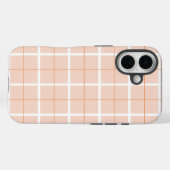 ソフトカラーの縦ストライプパターン ポイントデザイン Case-Mate iPhoneケース (裏面 (横))