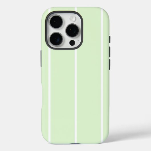 ソフトカラーの縦ストライプパターン Case-Mate iPhoneケース (裏面)