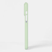 ソフトカラーの縦ストライプパターン iPhoneケース (左側面)