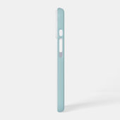 ソフトカラーの縦ストライプパターン iPhone 16ケース (左側面)