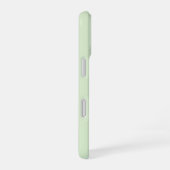 ソフトカラーの縦ストライプパターン iPhone 16ケース (右側面)