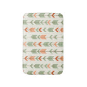 ソフトカラーの部族矢印パターン バスマット (正面縦)