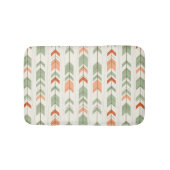 ソフトカラーの部族矢印パターン バスマット (正面)