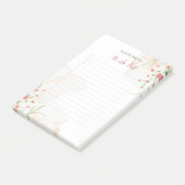 ソフトカラーシンプルの花 | お名前 | ポストイット (アングル)