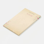 ソフトカラーシンプルの花 | お名前 | ポストイット (アングル)