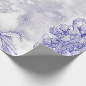 ソフトカラーズブルーボンネット ラッピングペーパー (角)