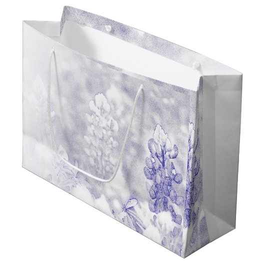 ソフトカラーズブルーボンネット ラージペーパーバッグ (正面アングル)