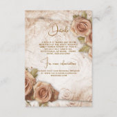 ソフトカラーバラ結婚ズ エンクロージャーカード (正面)