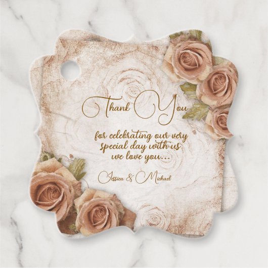 ソフトカラーバラ結婚ズ フェイバータグ (正面)