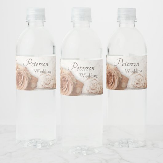 ソフトカラーバラ結婚ズ ペットボトルラベル (ボトル)