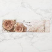 ソフトカラーバラ結婚ズ ペットボトルラベル (シングルラベル)