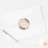 ソフトカラーバラ結婚ズ ラウンドシール (封筒)