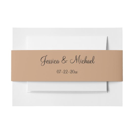 ソフトカラーバラ結婚ズ 招待状ベリーバンド (正面例)