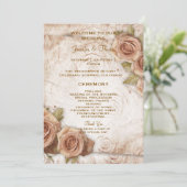 ソフトカラーバラ結婚式 プログラム (スタンド正面)