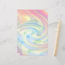 ソフトカラーパステル渦黄ピンクブルー抽象芸術